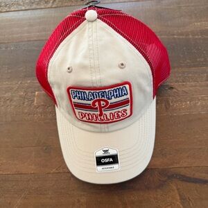 Fan Favorite MLB Philadelphia Phillies Red and Cream Cap